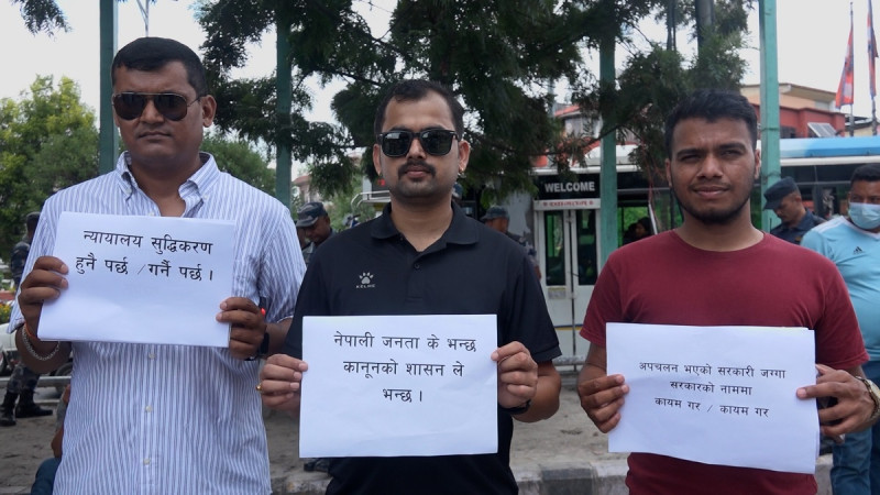 ललिता निवास जग्गा प्रकरण : दोषी उम्कन नदिन खबरदारी सभा 